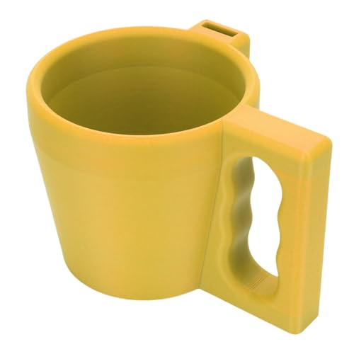 Diyeeni Glasspin -INSULSE HELEVE -Schutz, Leicht zu Reinigen den Glasspinhalter Exquisites Handwerk Bauchmuskeln für Gefrorenes Dessert (YELLOW) von Diyeeni