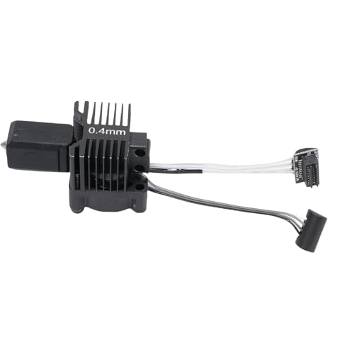 Diyeeni Hotend Complete Kit, Vollbaugruppe Gehärteter Stahl Heißend Ersatz Genauer Extruderheizungsblock Verhindern Verschleiß Integriert 0,4 Mm Düse für PLA -ABS von Diyeeni