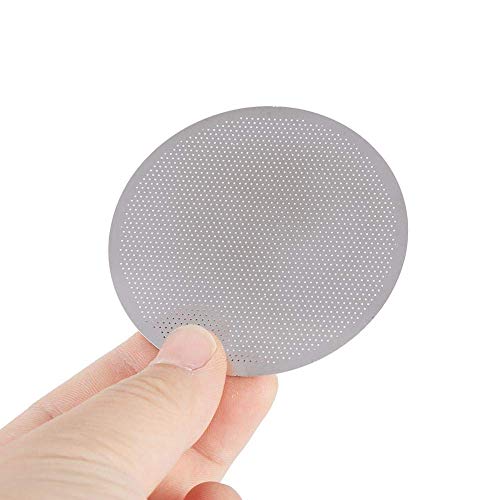 Diyeeni Kaffeefilter für Aeropress Kaffeemaschine, 60mm Edelstahl Kaffee Sieb Teefilter Wiederverwendbarer Metallfilter Mehrwegfilter, Leicht zu Reinigen von Diyeeni
