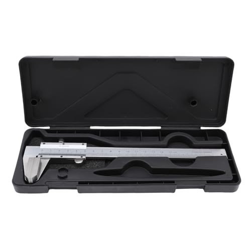 Diyeeni Messgeräte -Messwerkzeug, 0,02 Mm Auflösung 0,03 Mm Genauigkeit Vernier -Bremssattel 6in Große Messflächen mit Aufbewahrungsbox für den Industriellen Gebrauch Gehärtet von Diyeeni