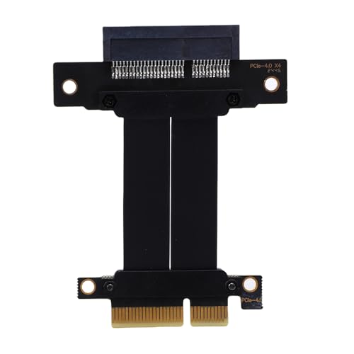 Diyeeni PCIE 4.0 X4 Riser -Kabel, Grafikkartenverlängerungskabel 8 GB/s Übertragungsrate -Plug und Spiel für M.2 WiFi GPU Sound Card (5cm) von Diyeeni