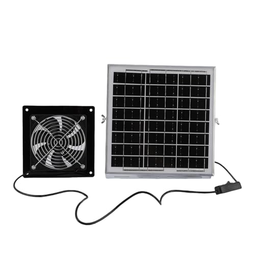 Diyeeni Solar -abgesteuerter Abluftlüfter, 8W Solarpanel Lüfter Niedriger Sound Hohe Effizienz 3,6 W Stromwetter -resistent Verbesserte Luftzirkulation für Gewächshaus Diyeeni Solar -abgesteuerter Abluftlüfter, 8W Solarpanel Lüfter Niedriger Sound Hohe Effizienz 3,6 W Stromwetter -resistent Verbesserte Luftzirkulation für Gewächshaus von Diyeeni