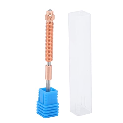 Diyeeni Vollmetall -Druckdüse, M6x76mm Integrierte Düse 30 ³/s Durchflussrate 600 Mm/s Hochgeschwindigkeitskompensation für HI -Kombination für 3D Drucker (0,4 mm) von Diyeeni