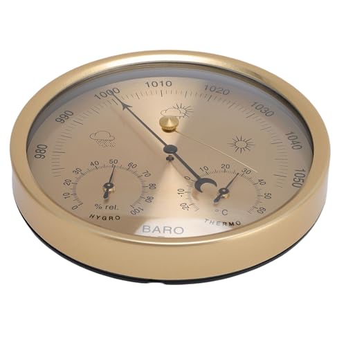 Diyeeni -WETTERPREISPRÜFUNGSPRÜFUNG, Aluminiumlegierung 3 in 1 Thermometer Barometer -Hygrometer für Zuhause Diyeeni -WETTERPREISPRÜFUNGSPRÜFUNG, Aluminiumlegierung 3 in 1 Thermometer Barometer -Hygrometer für Zuhause von Diyeeni