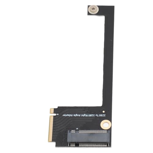 Diyeeni für Rog Ally Handheld Conversion 2230 zu 2280 SSD-Festplattenerweiterungsplatine NVME M-Key 5Pin M.2 PCIE 4.0 Adapter Upgrade Konverter 90 Grad Schwarz von Diyeeni