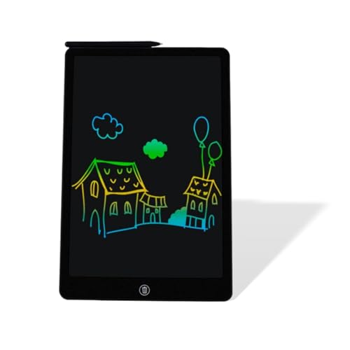 LCD-Schreibtablett, 16-Zoll-Digital-Notizbuch mit Doppeltem Display, Elektronische Zeichenblöcke mit Stift, Gebrauchter Schreibtafelblock für Schule, Büro, Zuhause, (BLACK) von Diyeeni