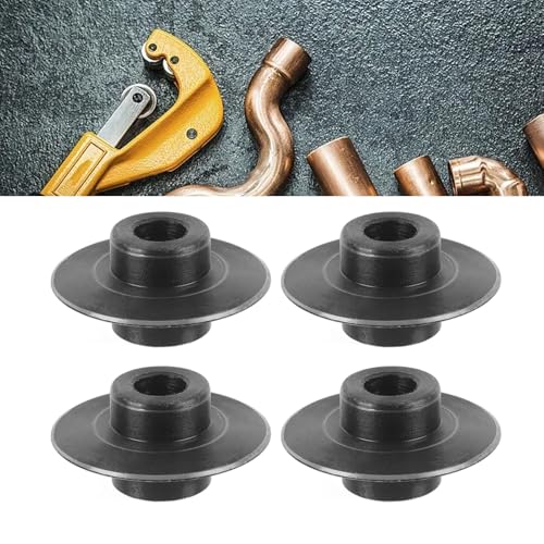 Rohrschneider Ersatzrad, 4-Pack-Mangan-Stahl-Rohrschneiderrad, 38x19x9mm Resonad Messer, Ersatzrad für Rohrrohrschneider Kupferrohrschneider Rohrschneider Ersatzrad, 4-Pack-Mangan-Stahl-Rohrschneiderrad, 38x19x9mm Resonad Messer, Ersatzrad für Rohrrohrschneider Kupferrohrschneider von Diyeeni