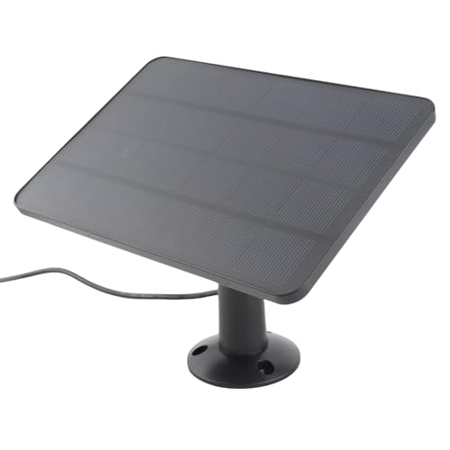Solarpanel für Überwachungskamera, 10 W USB-Solarpanel für Kameras DC 5 V mit IP66 Wasserdicht, für Türklingel 2K-Kamera, für Ring Video Doorbell 2 für Türklingel 3 (CSP4W-O-B) von Diyeeni