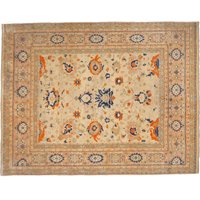 Heriz Teppich 298 X 245 cm Raumgröße Sultanabad Mahal Muster 3 Ft Veggie Dyes Handgeknüpft Vintage von DjoharianCollection