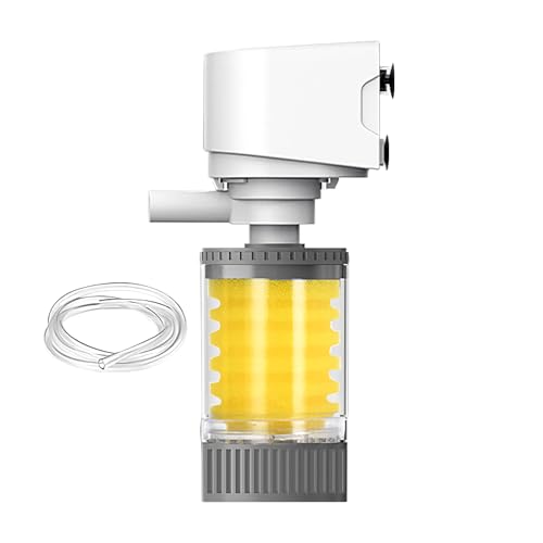 Djowyh Fischfilter,Internes Schildkrötenaquarium Belüfter-Sieb - Leistungsstarker Belüfterfilter Für Süßwasser Aquarium Salzwasser Teich Djowyh Fischfilter,Internes Schildkrötenaquarium Belüfter-Sieb - Leistungsstarker Belüfterfilter Für Süßwasser Aquarium Salzwasser Teich von Djowyh