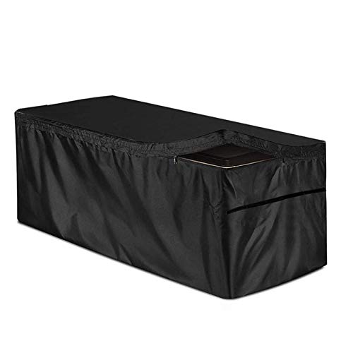 Djowyh Garten Kissentruhe Allzwecktruhe Kissenbox Abdeckung Abdeckung Für Outdoor Deckboxen, Mit Kordelzug Wasserdicht, 210D Oxford-Kissenbox, Aufbewahrung, Ottomanen-Bank-Abdeckung Für Deckbox von Djowyh