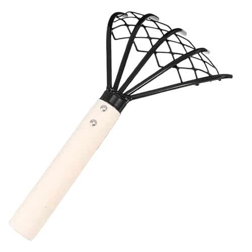 Djowyh Gartenrechen - Langstieliger Muschelgräber,Rutschfester Ergonomischer Griff Manuelles Grabwerkzeug Für Gartenarbeit Unkrautjäten Auf Schmutz Rasen Hof Sand Und Boden Im Freien von Djowyh
