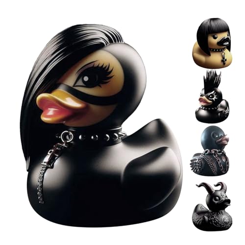 Djowyh Gotische Skulptur Entenfiguren | Harz Satan Ente Duckieville Ente, Sammelfiguren Aus Kunstharz, Satan Ente, Duckieville-Ente, Enten Figur Heimdekoration von Djowyh