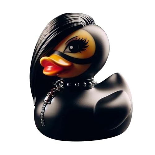 Djowyh Gotische Skulptur Entenfiguren | Harz Satan Ente Duckieville Ente, Sammelfiguren Aus Kunstharz, Satan Ente, Duckieville-Ente, Enten Figur Heimdekoration von Djowyh