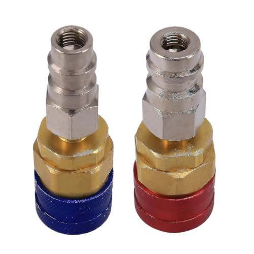 Djowyh Kfz-Kältemittel Adapter,Umschaltadapter zur Konversion von Hoch und Niederdruck - Einstellbarer Kältemitteladapter Satz für Klimaanlagenbefüllung von Djowyh