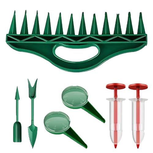 Djowyh Sähelfer Streuer - Sä Dispenser Set,Handliches Streugerät Für Garten, Blumenkübel, Terrasse & Beet von Djowyh