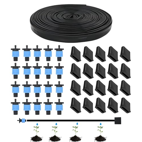 Djowyh Tropfbewässerungsset | Automatisches Wassertropf-Bewässerungssystem Set,Verstellbares Gartenzubehör Für Rasen Blumenbeet Obstgarten Gewächshaus Djowyh Tropfbewässerungsset | Automatisches Wassertropf-Bewässerungssystem Set,Verstellbares Gartenzubehör Für Rasen Blumenbeet Obstgarten Gewächshaus von Djowyh