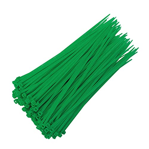 100 Stück Kabelbinder 100mm Kabelbinderhalter UV Beständig Hitzebeständig Kabelbinder-Set für Bündelgut/Kabelverbinder (Grün) von Dkings