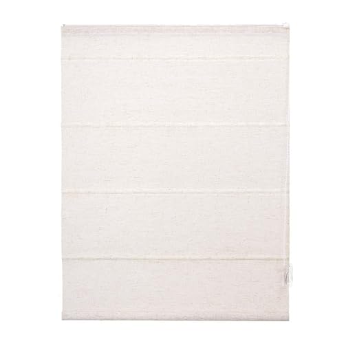 Bambusrollo - Innenrollo Holzrollo für Fenster/Türen, Sonnenschutz und Sichtschutz (Weiß, 60 x 180 cm) von Dlwmoo