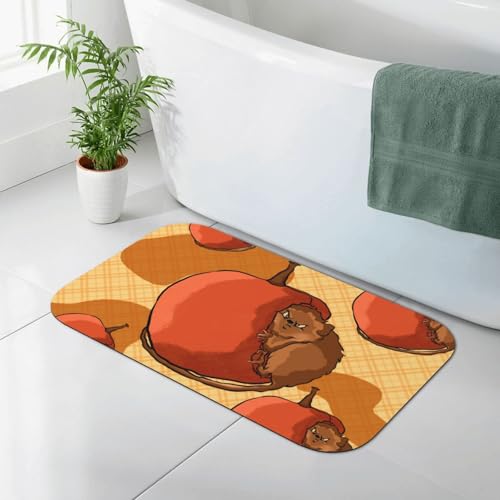 Dlxw Die Kieselgur-Badematte hat eine super Wasseraufnahme, die Duschmatte aus Stein ist rutschfest und trocknet schnell, es ist eine Badezimmer-Bodenmatte (50 x 80 cm). von DLXW