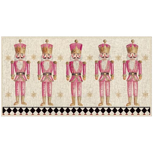 Dlzdn Fußmatte mit weihnachtlichem Nussknacker, rutschfest, gummierte Rückseite, für den Eingangsbereich, 40,6 x 76,2 cm, Rosa Dlzdn Fußmatte mit weihnachtlichem Nussknacker, rutschfest, gummierte Rückseite, für den Eingangsbereich, 40,6 x 76,2 cm, Rosa von Dlzdn