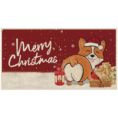 Dlzdn Hunde-Fußmatte für den Winter, rutschfeste Gummi-Rückseite, für den Eingangsbereich, 40,6 x 76,2 cm Dlzdn Hunde-Fußmatte für den Winter, rutschfeste Gummi-Rückseite, für den Eingangsbereich, 40,6 x 76,2 cm von Dlzdn