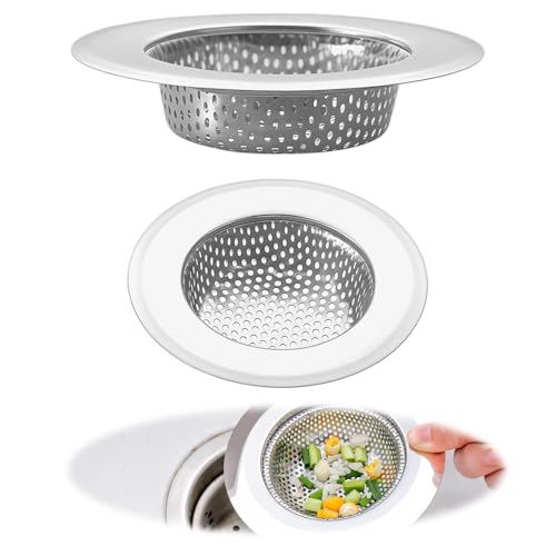 DmDoyy 2 Stück Abflusssieb Edelstahl, 7.3CM Haarsieb Dusche, Küchen Spüle Sieb, Duschsieb Abfluss Haare Für Waschebecken Spülbecken Dusche Oder Badewanne DmDoyy 2 Stück Abflusssieb Edelstahl, 7.3CM Haarsieb Dusche, Küchen Spüle Sieb, Duschsieb Abfluss Haare Für Waschebecken Spülbecken Dusche Oder Badewanne von DmDoyy