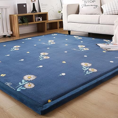 Dmkjdzsw Baby-Spielmatte, Krabbelmatte Kinderteppich, Rechteckig, Größen, Tatami-Yogamatte-Butterfly-120 * 120cm von Dmkjdzsw