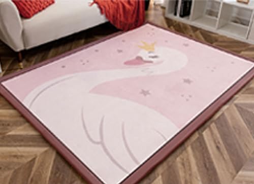 Dmkjdzsw Baby-Spielmatte, Krabbelmatte Kinderteppich, Rechteckig, Größen, Tatami-Yogamatte-swan-100 * 150cm von Dmkjdzsw