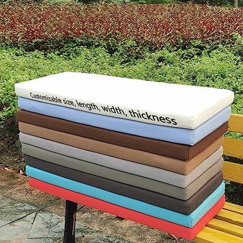 Dmkjdzsw Bankauflage Bankkissen wasserdicht Sitzkissen für Gartenbank,für Gartenbank Schaukel, Terrasse, Esstisch, Bank, Drinnen-Blue-130 * 45 * 8cm von Dmkjdzsw