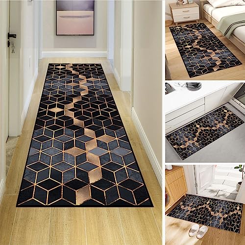Dmkjdzsw Teppich Läufer, Kitchen Rug, Kurzflor Abwaschbar, rutschfest,Lang Küche Schlafzimmer Wohnzimmer Läufer Teppich，Benutzerdefinierte Länge und Breite verfügbar von Dmkjdzsw