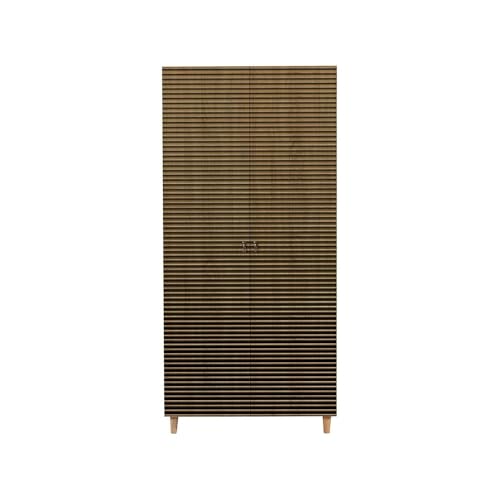 Dmora Atlas Kleiderschrank mit 2 Türen, Schlafzimmermöbel, Kleiderschrank, Garderobenschrank, 90 x 52 x 192 cm, Eiche Dmora Atlas Kleiderschrank mit 2 Türen, Schlafzimmermöbel, Kleiderschrank, Garderobenschrank, 90 x 52 x 192 cm, Eiche von Dmora