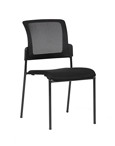 Dmora Boulder, gepolsterter Bürostuhl, ergonomischer Sitz, 58 x 47 cm, Schwarz von Dmora