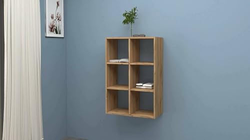 Dmora - Bücherregal Rodrigo, Schrank mit Regalen, Bürobibliothek, 100% Made in Italy, Eiche, 60 x 25 x 90 cm, Dmora - Bücherregal Rodrigo, Schrank mit Regalen, Bürobibliothek, 100% Made in Italy, Eiche, 60 x 25 x 90 cm, von Dmora