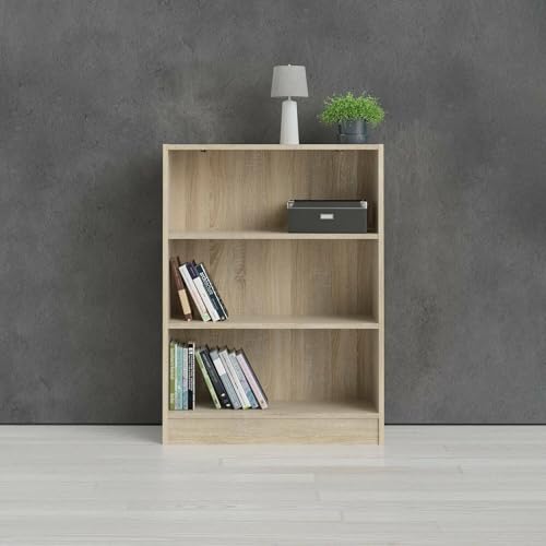 Dmora Bücherregal mit drei Fächern, Eichenfarbe, 79 x 107 x 26 cm Dmora Bücherregal mit drei Fächern, Eichenfarbe, 79 x 107 x 26 cm von Dmora
