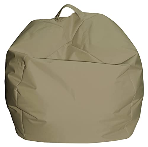 Dmora Eleganter Sitzsack, beige Farbe, Maße 65 x 50 x 65 cm von Talamo Italia