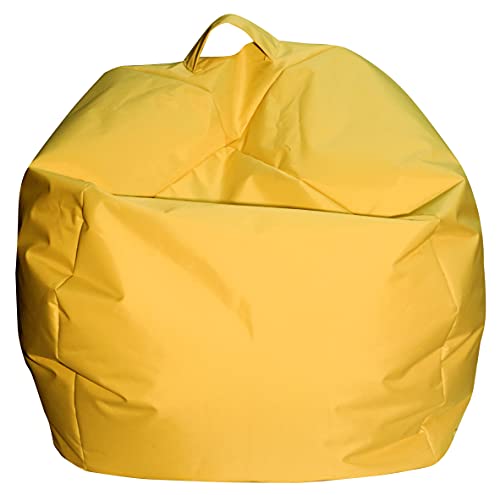 Dmora Eleganter Sitzsack, gelbe Farbe, Maße 65 x 50 x 65 cm von Talamo Italia