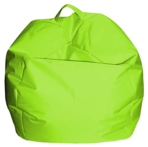 Dmora Eleganter Sitzsack, grüne Farbe, Maße 65 x 50 x 65 cm von Talamo Italia