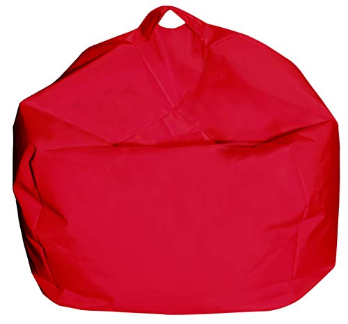 Dmora Eleganter Sitzsack, rote Farbe, Maße 65 x 50 x 65 cm von Talamo Italia