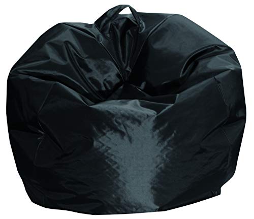 Dmora - Eleganter Sitzsack, schwarze Farbe, Maße 65 x 50 x 65 cm von Talamo Italia