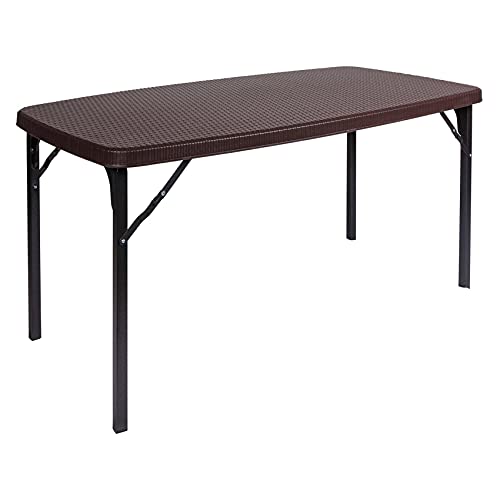 Dmora Klappbarer Outdoortisch, schwarz, 152 x 84 x h74 cm von Dmora