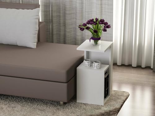 Dmora Couchtisch Kochab, Couchtisch, Zeitschriftenständer für Sofa, Wohnzimmerregal, 35 x 30 x 60 cm, Weiß Dmora Couchtisch Kochab, Couchtisch, Zeitschriftenständer für Sofa, Wohnzimmerregal, 35 x 30 x 60 cm, Weiß von Dmora