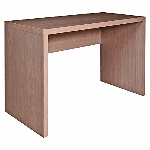 Dmora Linearer Schreibtisch für Büro und Arbeitszimmer, Minimaler Computertisch, Schreibtisch zum Arbeiten, Made in Italy, 123,5x55xh76 cm, Olmo Farbe von Dmora