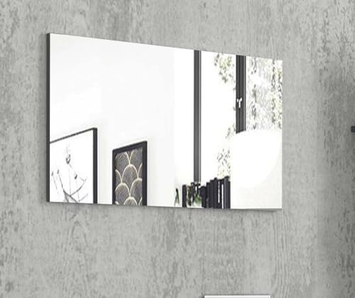 Dmora - Spiegel Alessio, Badezimmerspiegel, 100 % Made in Italy, 80x2h60 cm, Zement Dmora - Spiegel Alessio, Badezimmerspiegel, 100 % Made in Italy, 80x2h60 cm, Zement von Dmora