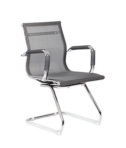 Dmora Maitland, Bürostuhl mit Armlehnen, ergonomischer Sitzfläche, 62 x 54 x 89 cm, Grau von Dmora