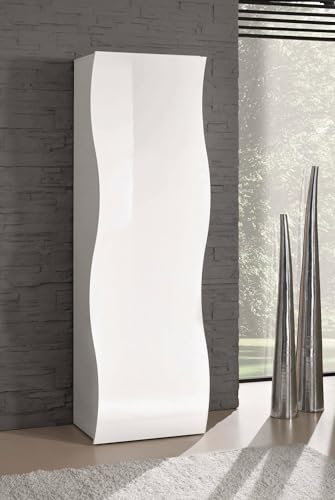 Dmora - 1-Tür Mehrzweckschrank Lorenzo, Schuhregal 1 Regal, Multifunktionsschrank, 100 % Made in Italy, 63 x 40 x 187 cm, glänzend Weiß Dmora - 1-Tür Mehrzweckschrank Lorenzo, Schuhregal 1 Regal, Multifunktionsschrank, 100 % Made in Italy, 63 x 40 x 187 cm, glänzend Weiß von Dmora