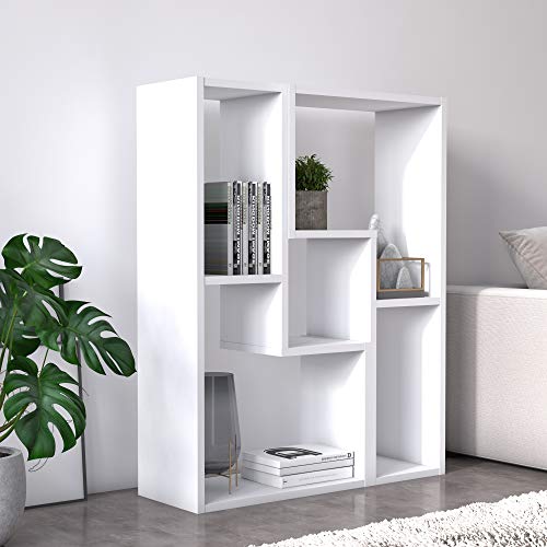 Dmora Modulares Modul bestehend aus zwei Teilen, um Wohnzimmer-TV-Ständer zu erstellen - Bücherregal-Tisch, 130 x 25 x 50 cm, weiße Farbe Dmora Modulares Modul bestehend aus zwei Teilen, um Wohnzimmer-TV-Ständer zu erstellen - Bücherregal-Tisch, 130 x 25 x 50 cm, weiße Farbe von Dmora