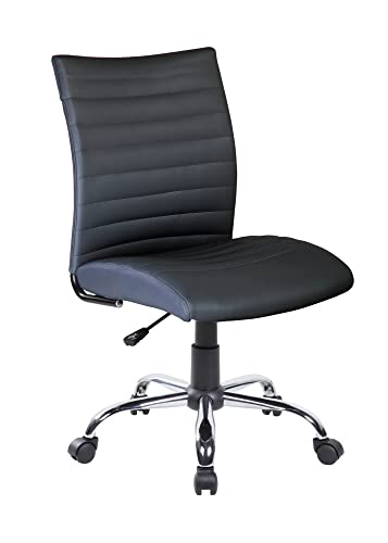 Dmora Newcastle, Betriebssessel, ergonomischer Bürostuhl, 54 x 48 x 90/100 cm, Schwarz von Dmora