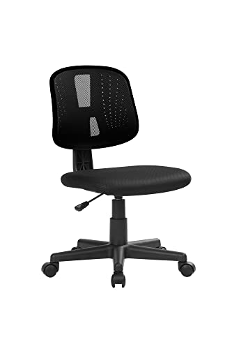 Dmora Nowra, ergonomischer Bürostuhl, 49 x 43 x 81/93 cm, Schwarz von Dmora