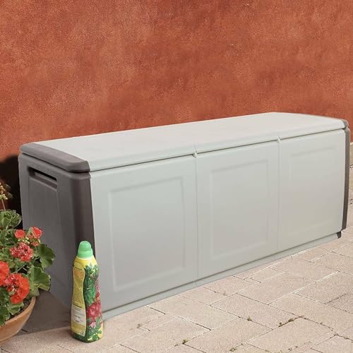 Dmora - Zele-Koffer, Mehrzwecktruhe, Aufbewahrungskoffer, Aufbewahrungsbox, 100 % Made in Italy, 138 x 53 x 57 cm, Beige und Braun von Dmora